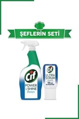 CİF POWER SHINE BANYO 750ML+ULTRA SERUM BANYO 70ML