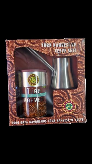 KAHVE DÜNYASI TÜRK KAHVESİ 250G+CEZVE SETİ