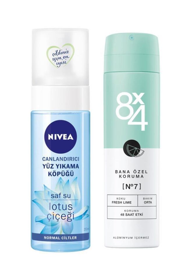 NİVEA 150ML YÜZ KÖPÜĞÜ NORMAL+8X4 DEODORANT