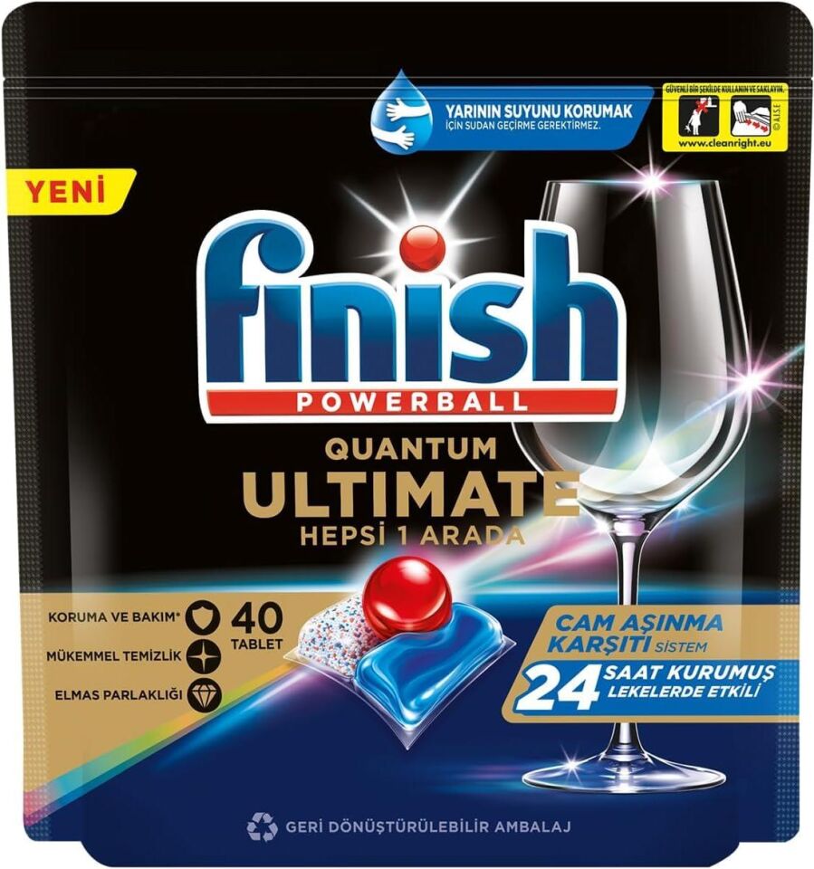 FİNİSH BULAŞIK MAKİNASI TABLETİ 40LI ULTİMATE
