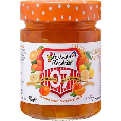 ANTALYA REÇELCİSİ  ŞEKERSİZ 7 MEYVE YÖRESEL 370GR