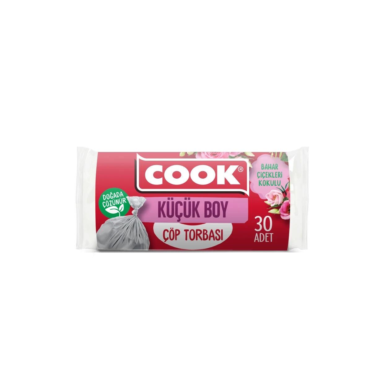 COOK ÇÖP POŞETİ KÜÇÜK 40X47CM BAHAR ÇİÇEK.KOKULU