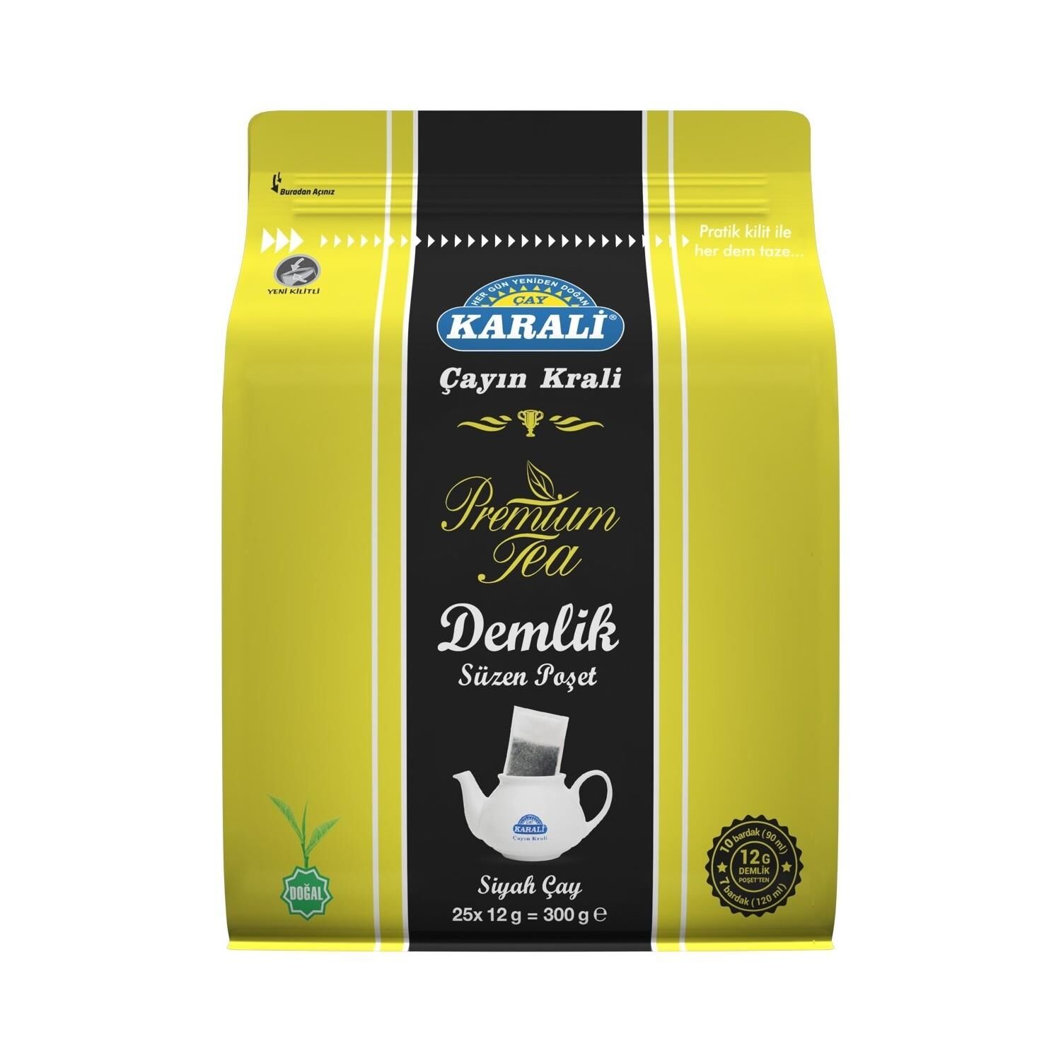 KARALİ PREMIUM DEMLİK POŞET 25X12GR