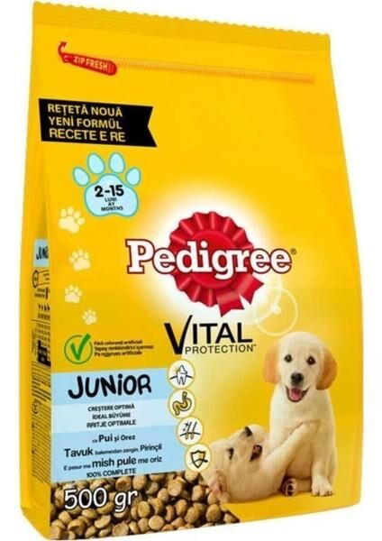 PEDİGREE YAVRU KÖPEK MAMASI KURU 500GR TAVUKLU