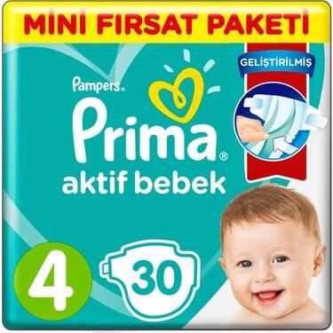 PRİMA AKTİF BEBEK MİNİ FIRSAT PAKETİ NO:4 30LU
