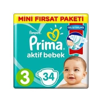 PRİMA AKTİF BEBEK MİNİ FIRSAT PAKETİ NO:3 34LÜ