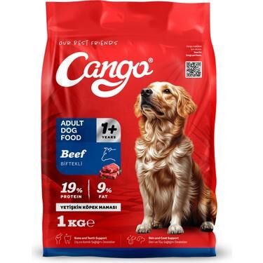 CANGO YETİŞKİN KÖPEK MAMASI 1KG BİFTEKLİ