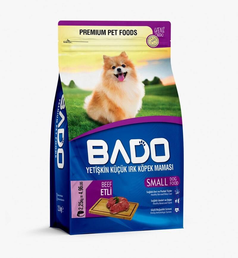 BADO YETİŞKİN KÜÇÜK IRK KÖPEK MAMASI 2250GR ETLİ