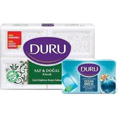 DURU SAF-DOĞAL KLASİK 600GR+DURU SABUN 150GR FRESH