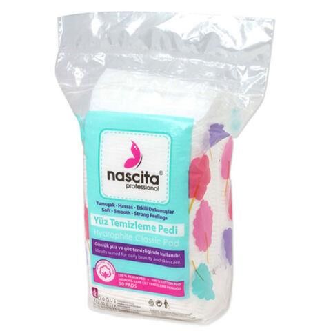 NASCİTA PAMUK MAKYAJ TEMİZLEME KARE PEDİ 50Lİ