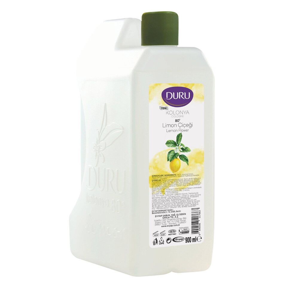 DURU KOLONYA LİMON 900ML BİDON