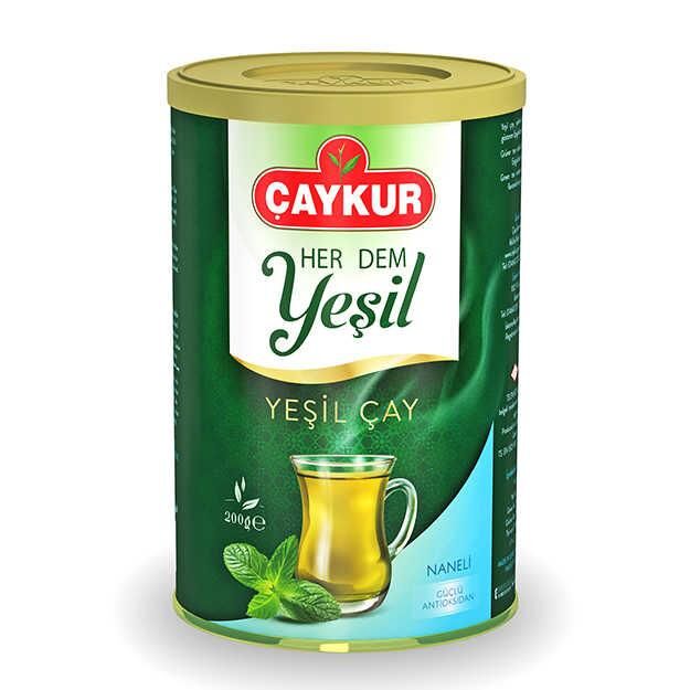 ÇAYKUR YAPRAK YEŞİL ÇAY 200GR NANELİ