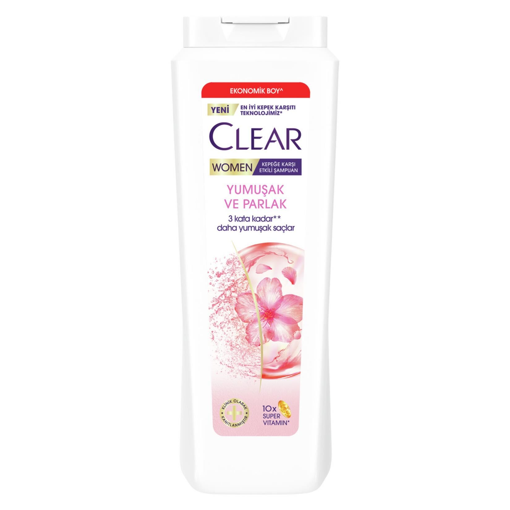 CLEAR ŞAMPUAN 600ML WOMEN YUMUŞAK VE PARLAK
