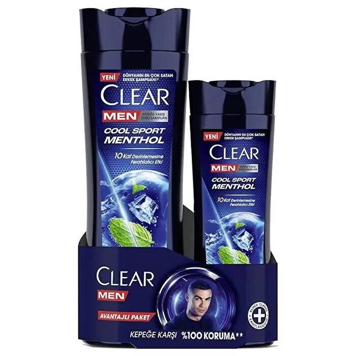 CLEAR ŞAMPUAN 350ML+180ML MEN C.SPOR. MENT COOL