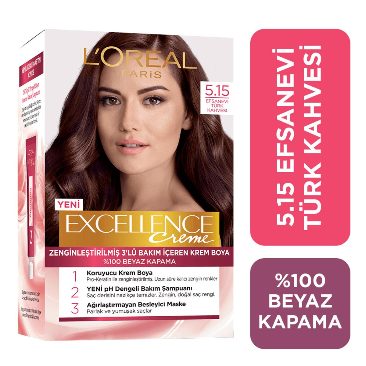 LOREAL SAÇ BOYASI 5/15 EFSANEVİ TÜRK KAHVESİ