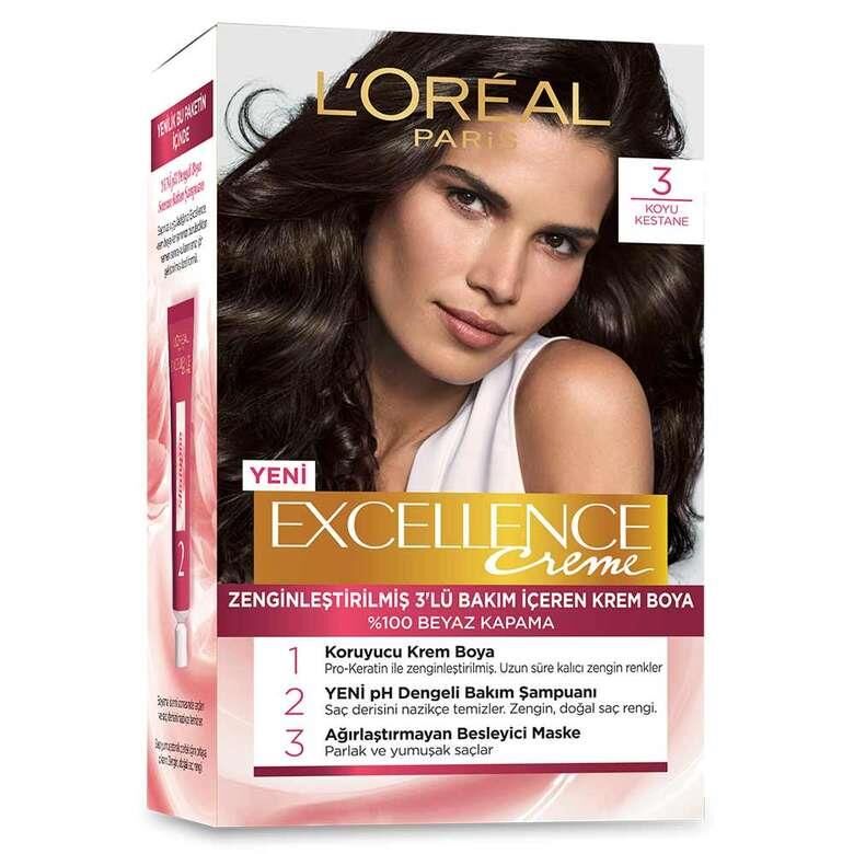 LOREAL SAÇ BOYASI 3 KOYU KESTANE
