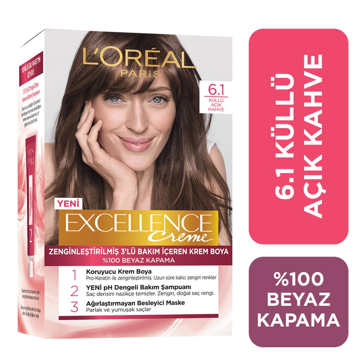 LOREAL SAÇ BOYASI 6.1 KÜLLÜ AÇIK KAHVE