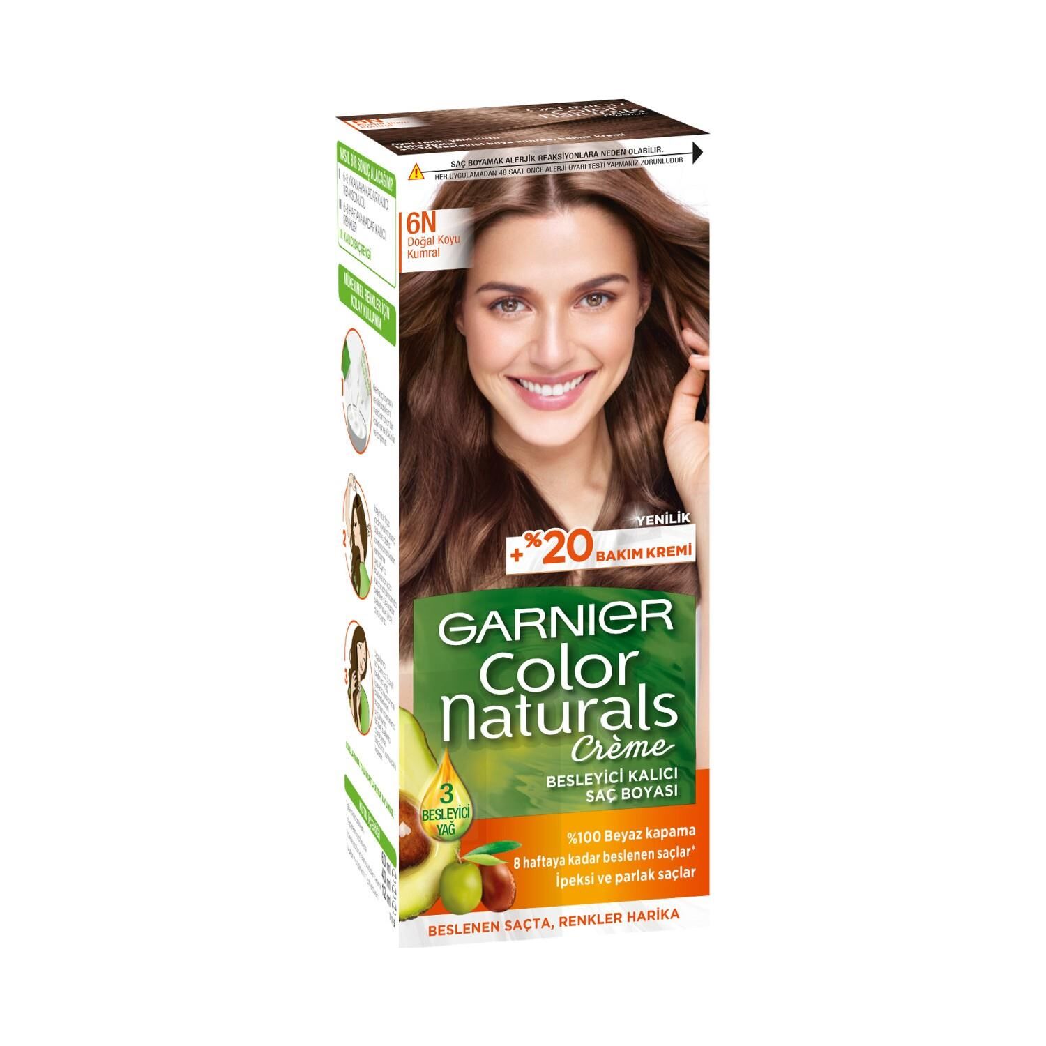GARNİER COLOR NATURALS 6N DOĞAL KOYU KUMRAL