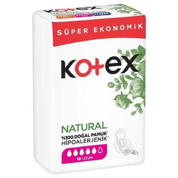 KOTEX NATURAL ULTRA QUADRO UZUN 16LI
