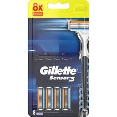 GİLLETTE SENSOR 3 BIÇAK 8Lİ
