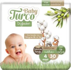 BABY TURCO BEBEK BEZİ DOĞADAN NO:4 30LU MAXİ