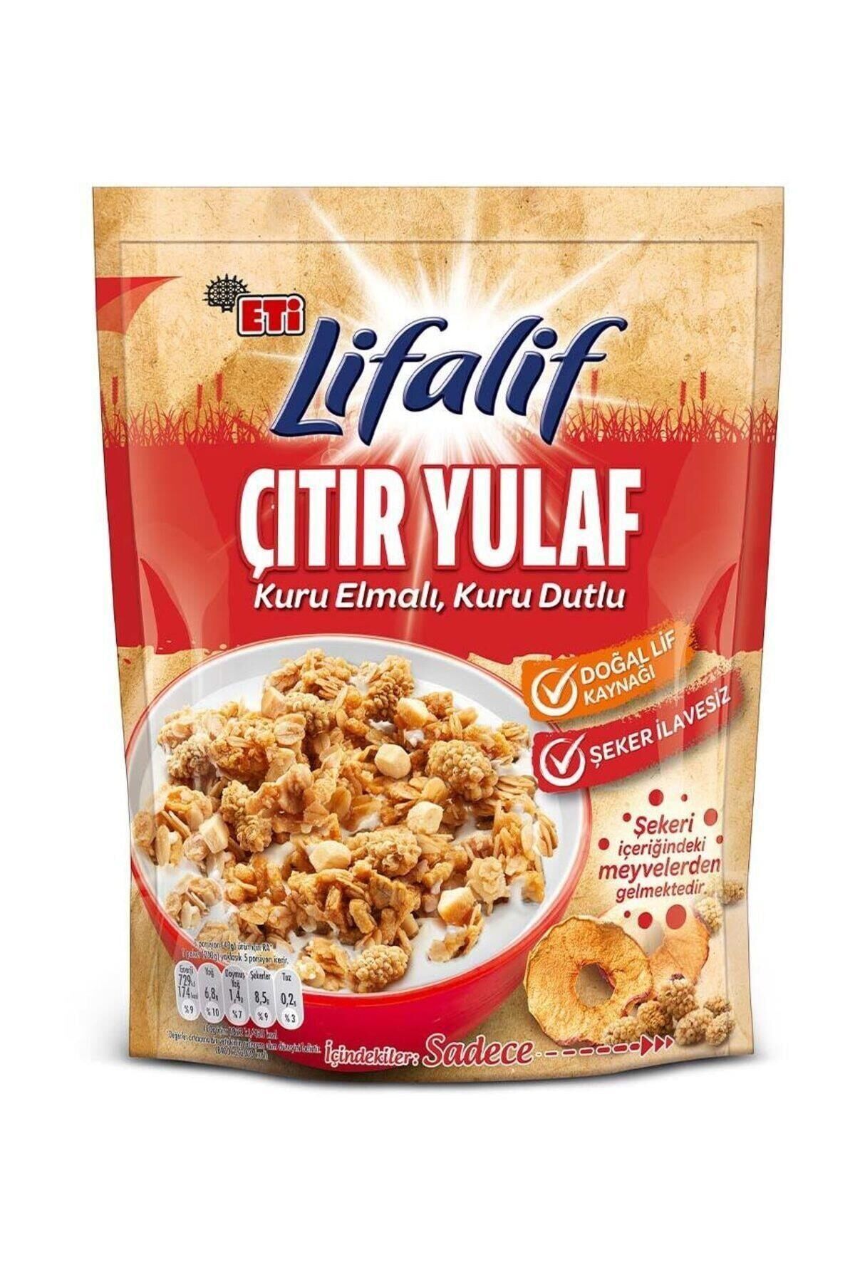 ETİ LİFALİF ÇITIR YULAF KURU ELMELI & DUTLU 200GR