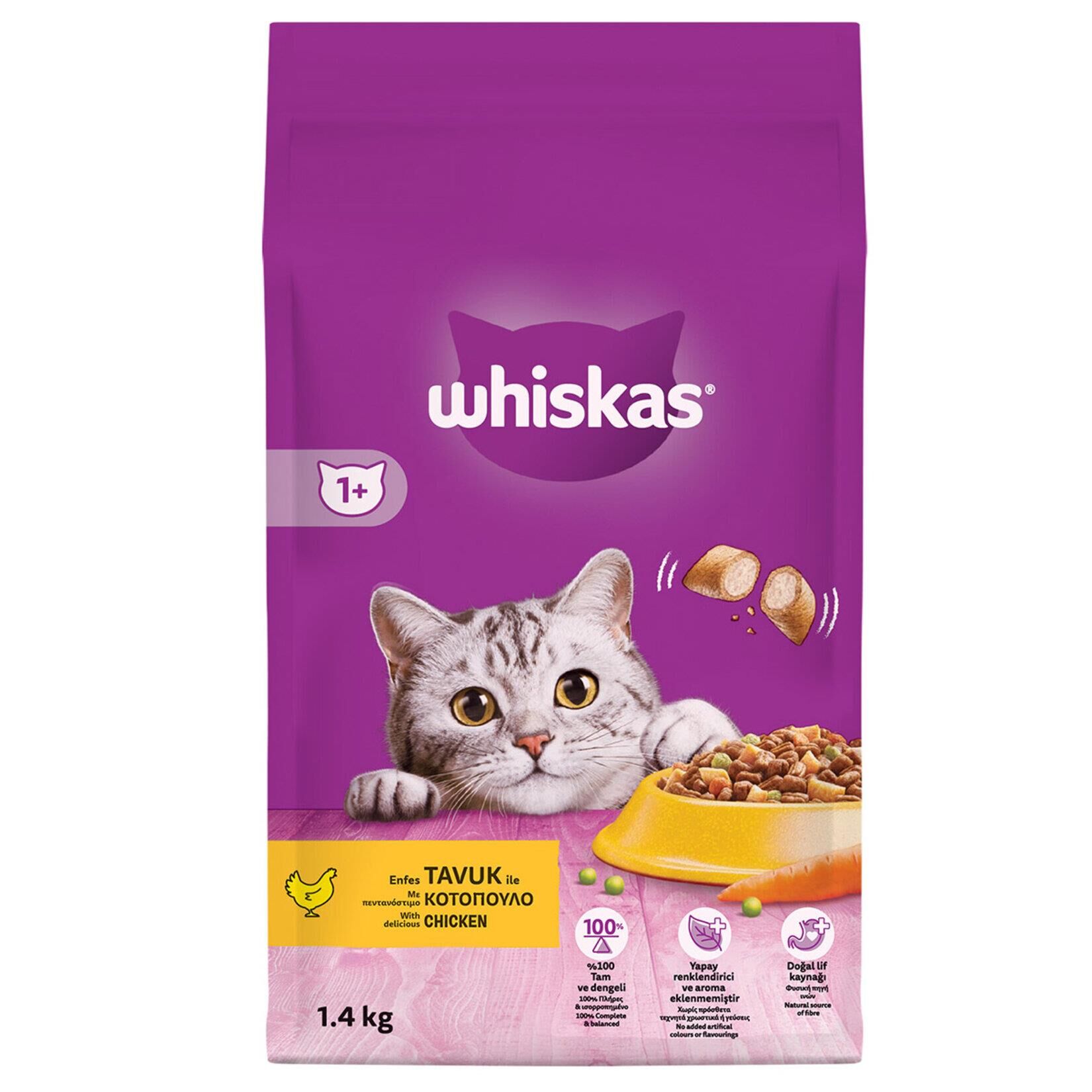 WHİSKAS KURU 1400GR TAVUKLU