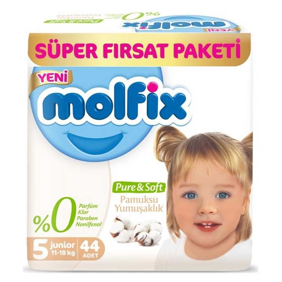 XMOLFİX PURE&SOFT SÜPER FIRSAT JUNİOR NO:5 44LÜ