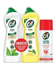 CİF KREM AMONYAK 750ML+LİMON 750ML+CİF SPREY 400ML