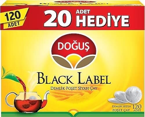 DOĞUŞ ÇAY BLACK LABEL DEMLİK POŞET 120Lİ
