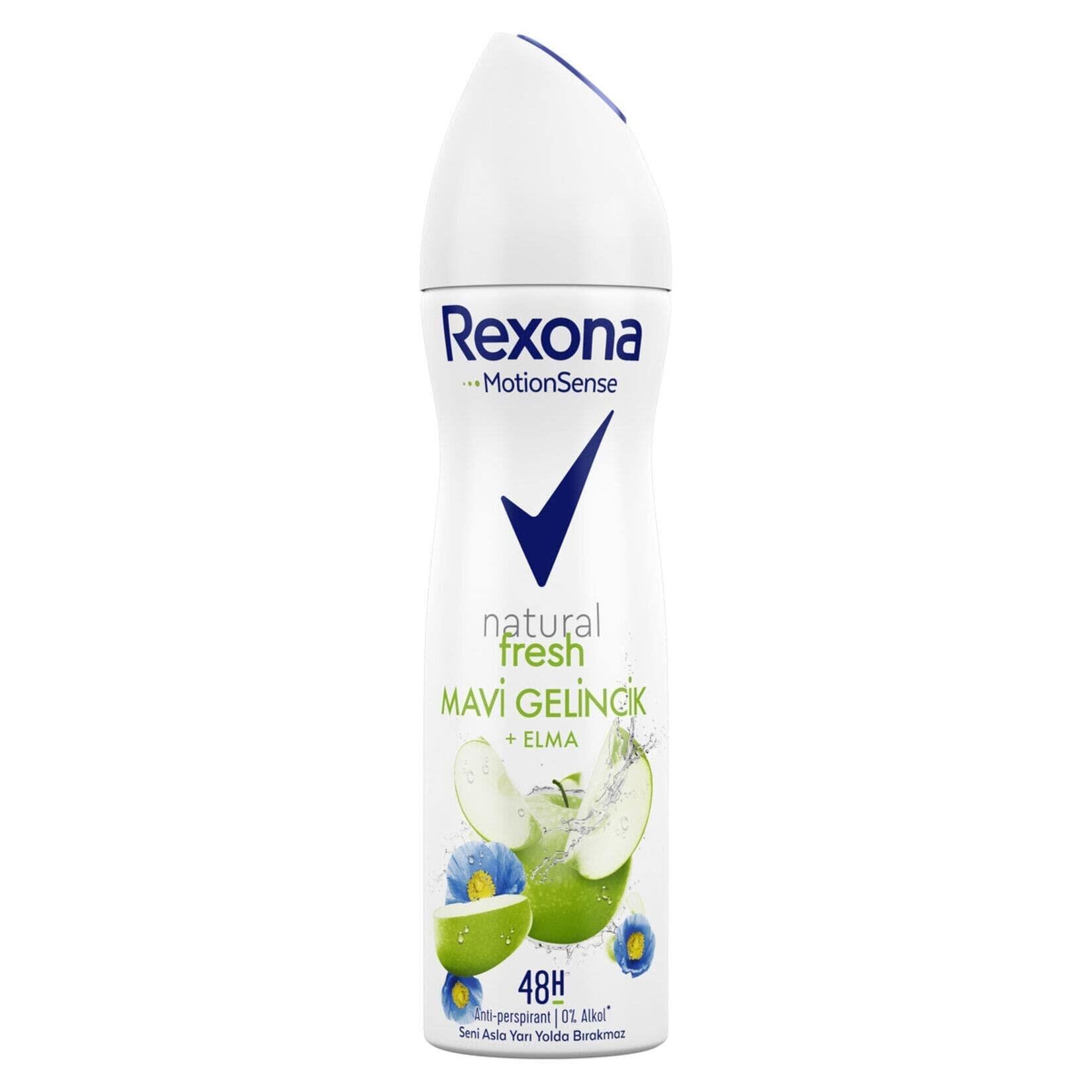 REXONA DEODORANT BYN FRESH MAVİ GELİNCİK ELMA