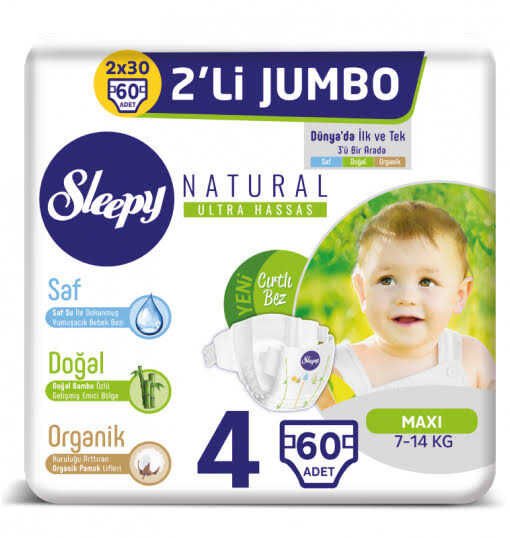 SLEEPY CIRTLI JUMBO MAXİ 4NO 60LI