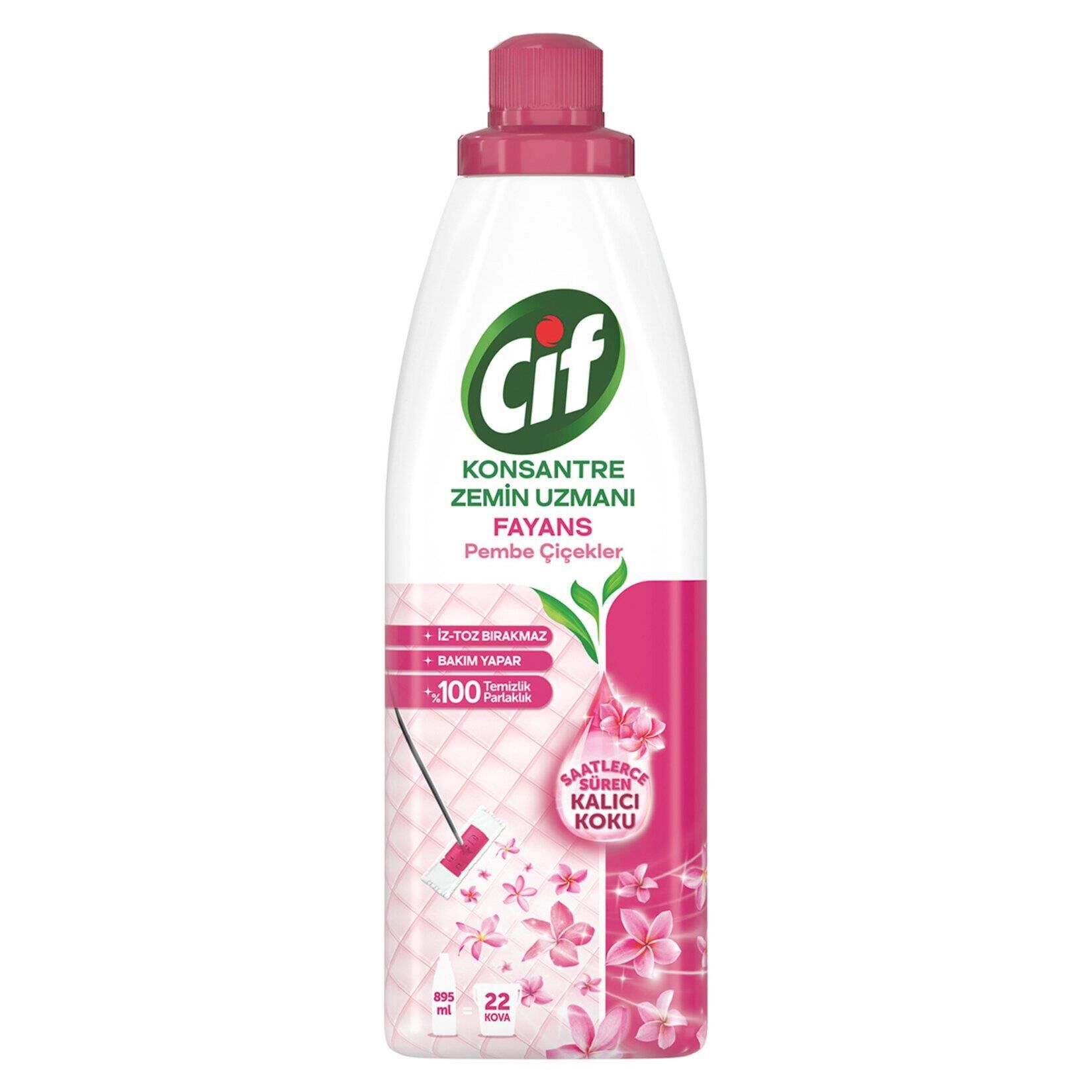 CİF KONSANTRE ZEMİN UZMANI FAYANS 895ML PEMBE ÇİÇK