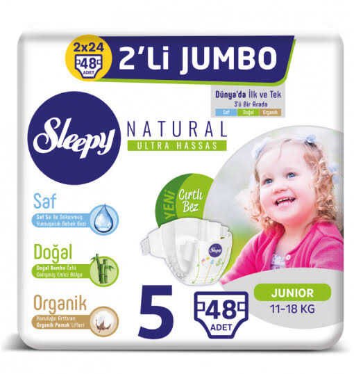 XSLEEPY CIRTLI JUMBO JUNİOR 48 Lİ