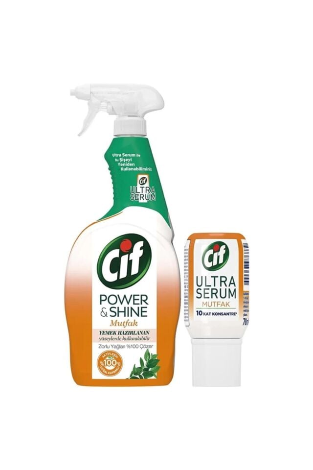 CİF POWER SHINE MUTFAK 750ML+ULTRA SERUM MUTF.70ML