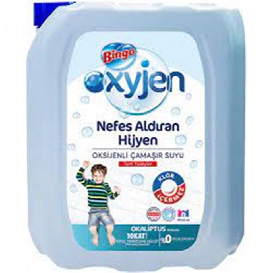 BİNGO OXYJEN ÇAMAŞIR SUYU 4LT OKALİPTUS KOKULU
