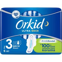 ORKİD ULTRA TEKLİ EXTRA GECE 6LI