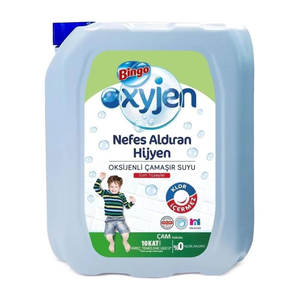 BİNGO OXYJEN ÇAMAŞIR SUYU 4LT ÇAM KOKULU