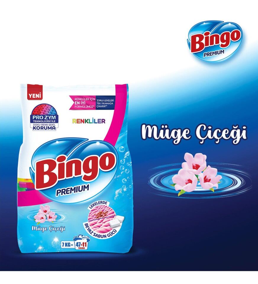 BİNGO MATİK 7KG PREMİUM RENKLİLER
