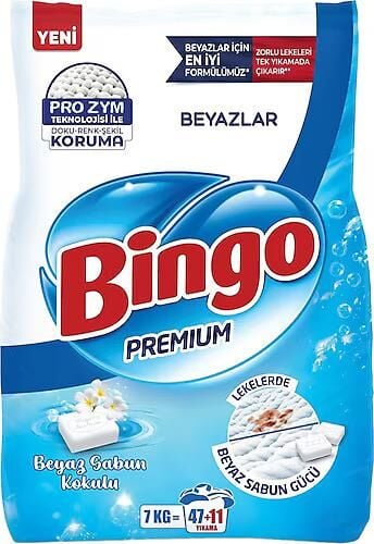 BİNGO MATİK 7KG PREMİUM BEYAZLAR