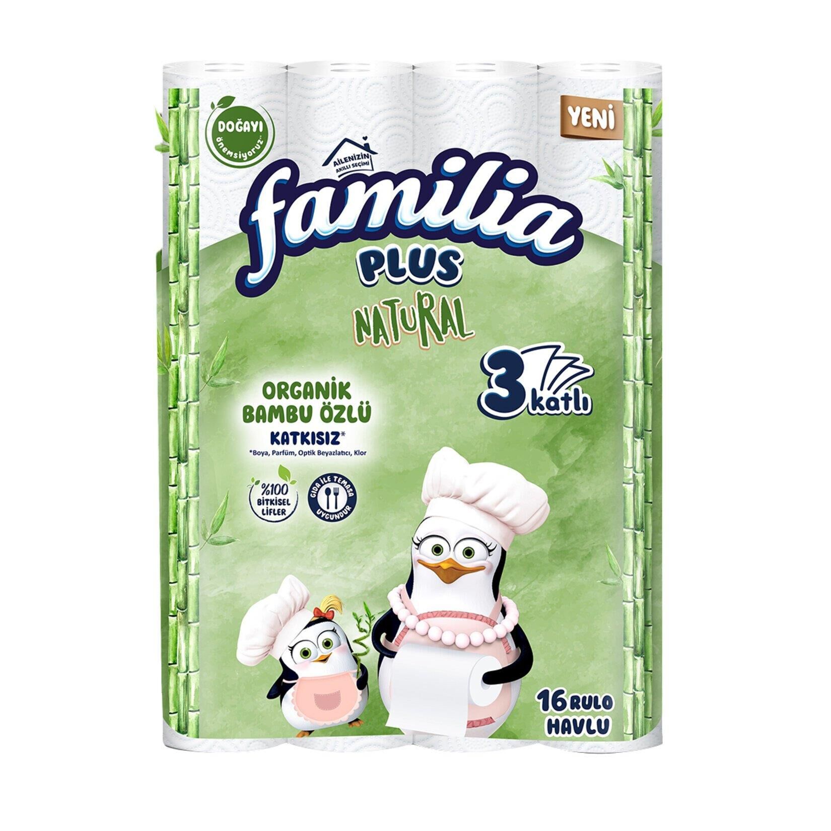 FAMİLYA HAVLU 16LI PLUS NATURAL