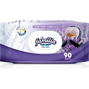 FAMİLYA ISLAK HAVLU 90LI LAVANTANIN FERAHLIĞI