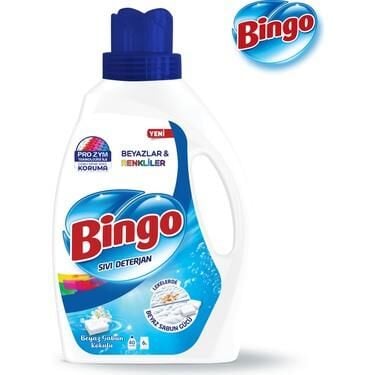 BİNGO SIVI DETERJAN 2600ML BEYZ&RENKLİ BEYAZ SABUN