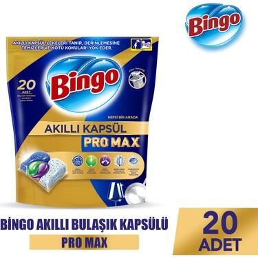BİNGO AKILLI BULAŞIK KAPSÜLÜ PRO MAX 20Lİ