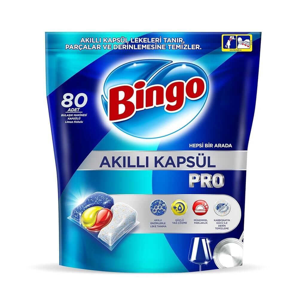 BİNGO AKILLI BULAŞIK KAPSÜLÜ PRO 80Lİ