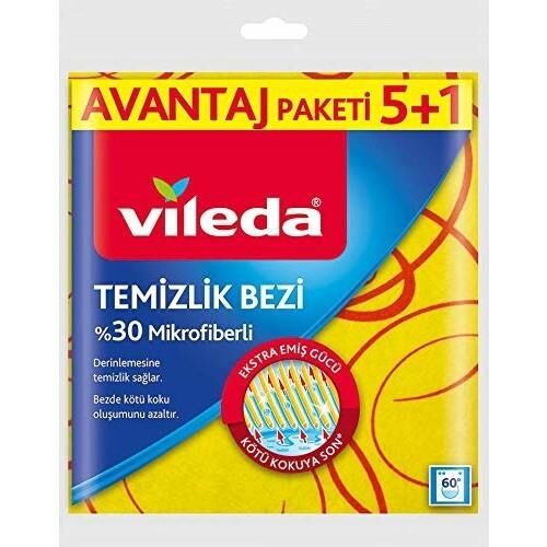 VİLEDA 5Lİ TEMİZLİK BEZİ M.FİBER %30
