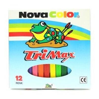 NOVA COLOR KURU BOYA 12Lİ TRIMAX