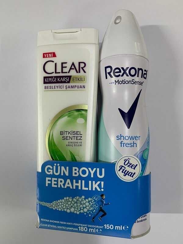 XREXONA DEO 2Lİ SHOWER FREHS 150ML+CLEAR 180ML