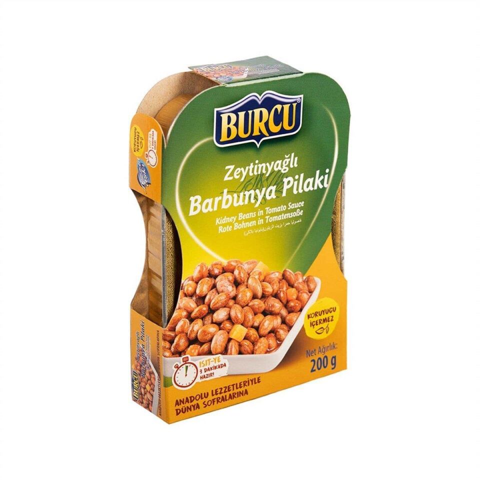 BURCU BARBUNYA PİLAKİ 200GR ZEYTİN YAĞLI KÜVET