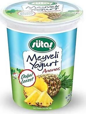 SÜTAŞ MEYVELİ YOĞURT 500GR ANANAS